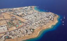 Hotele i plaże w Sharm el Sheikh z lotu ptaka