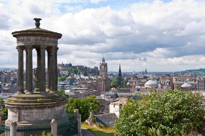 Widok na Edynburg z Calton Hill