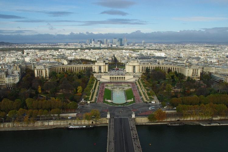 Francja, Paryż, Widok na Palais de Chaillot