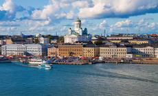 Widok na Helsinki od strony morza