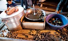 Na każdym suku można kupić małą lub dużą miskę ślimaków
