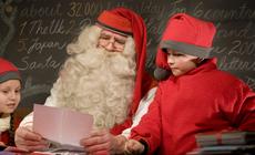 Święty Mikołaj z Rovaniemi w Laponii 