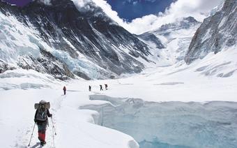 Monika Witkowska w drodze na Mt. Everest