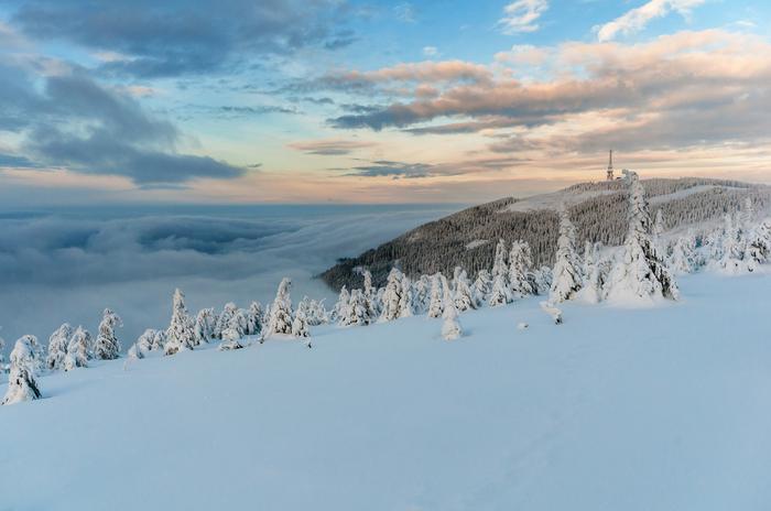 Szczyrk narty. Panorama gór w okolicy Szczyrku