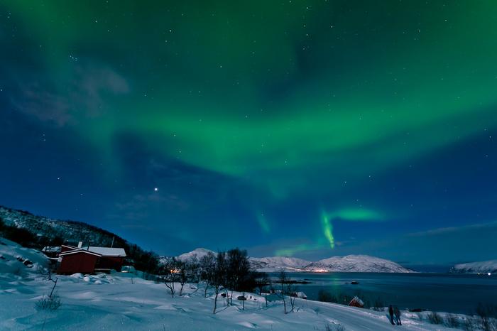 Zorza polarna Norwegia