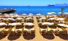 Lazurowe Wybrzeże - plaża w Cannes