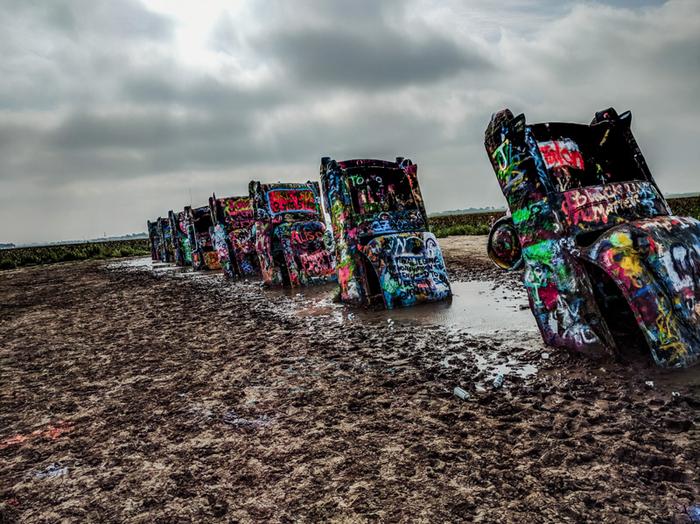 Teksas road trip - Cadillac Ranch