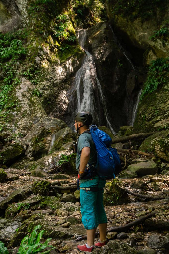 Wodospad, ferrata Rio Sallagoni