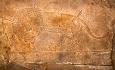 Płaskorzeźba na murze wokół Niniwy