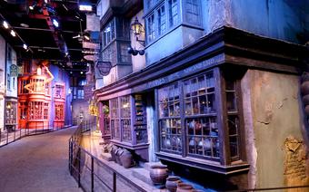 Ulica Pokątna z filmów o Harrym Potterze. Studio filmowe w Leavesden