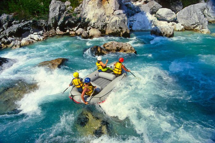 Rafting na Soczy w Słowenii