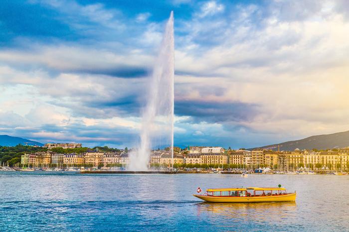 Jet d’eau to najsłynniejsza szwajcarska fontanna