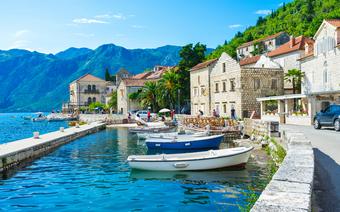 Czarnogóra, przystań w Peraście
