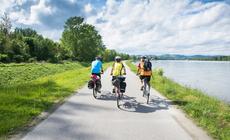 Trasa rowerowa wzdłuż Dunaju w Austrii