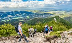 Widok z Sarniej Skały na Zakopane
