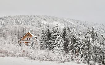Piękna polska zima w Beskidach