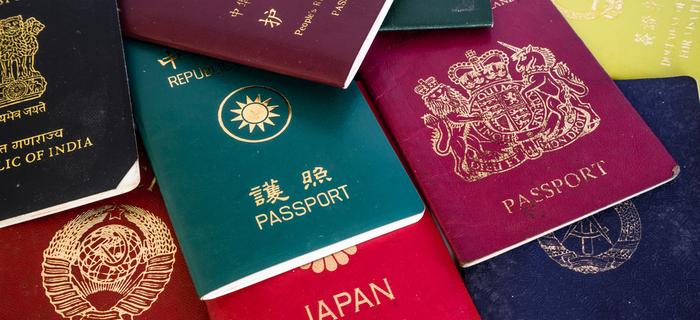 Paszporty z różnych państw świata