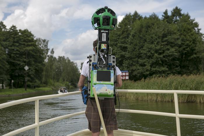 Street View Trekker na rzece
