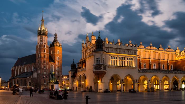 Kraków nocą