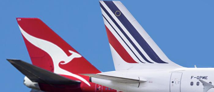 Samoloty Air France i Quantas