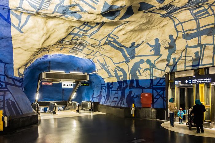 Stacja metra T-Centralen w Sztokholmie