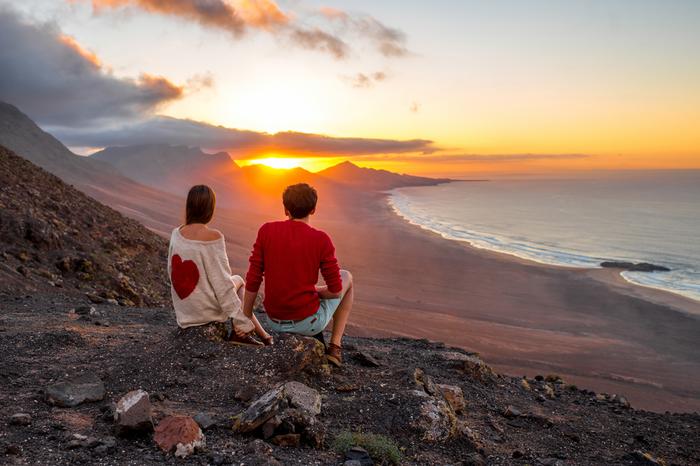 Wyspy Kanaryjskie: Fuerteventura o zachodzie słońca