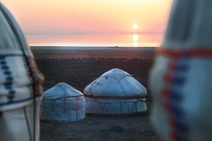 Świt nad resztkami Morza Aralskiego. Szacuje się, że uzbecka część akwenu wyschnie w ciągu kilkunastu lat