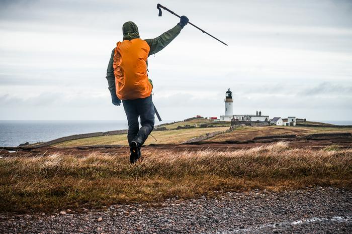 Krzysztof Story na mecie Cape Wrath Trail