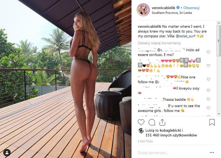 Veronica Bielik na rajskiej Sri Lance. Gdzie wypoczywa gwiazda Instagrama?
