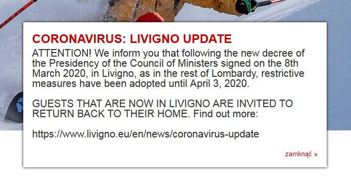 Koronawirus w Livigno