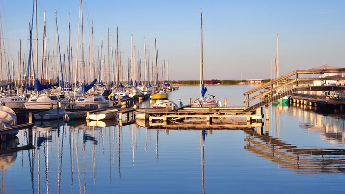 Burgenland, Austria. Jezioro Nezyderskie